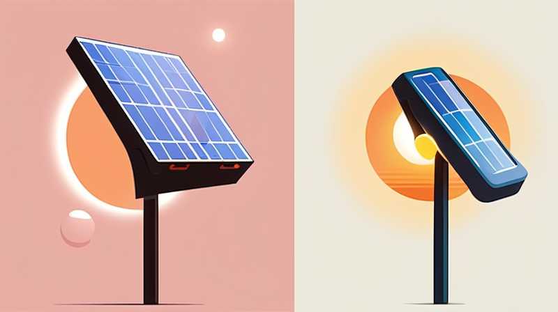 How to install a small strong light solar lamp