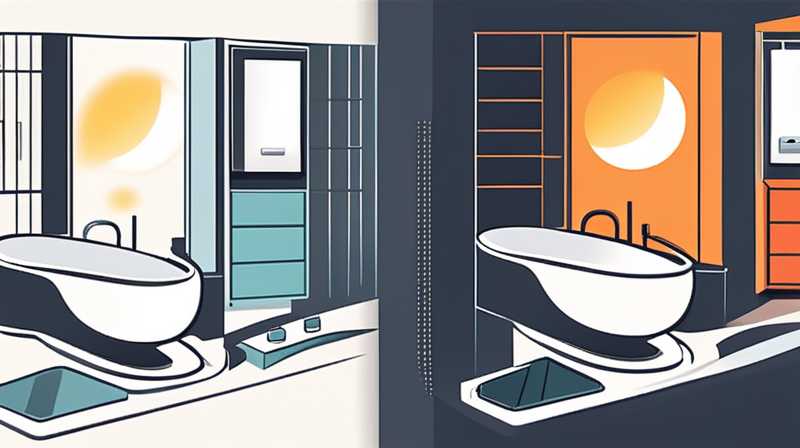 How to install solar headlights in the bathroom