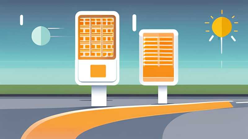 How much does a solar panel road light cost?