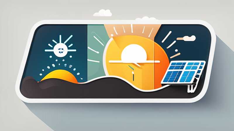 How does the solar energy cycle work?