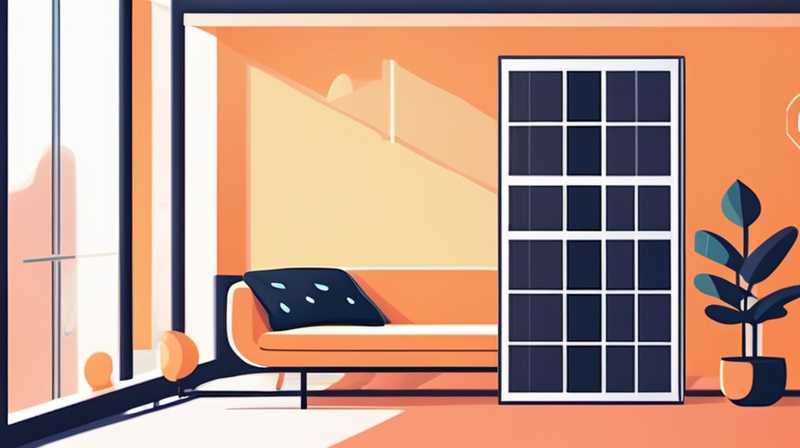 How to hang solar panels in the living room