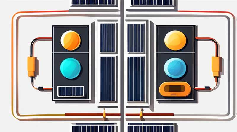 Why are diodes connected to solar panels?