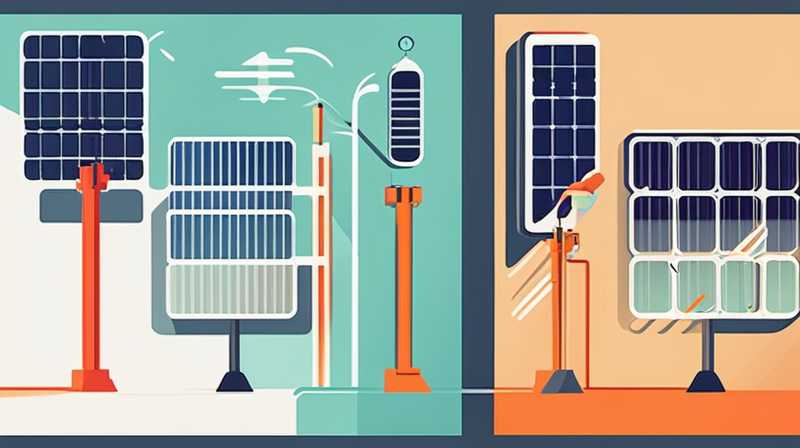 How to connect solar power supply for street light