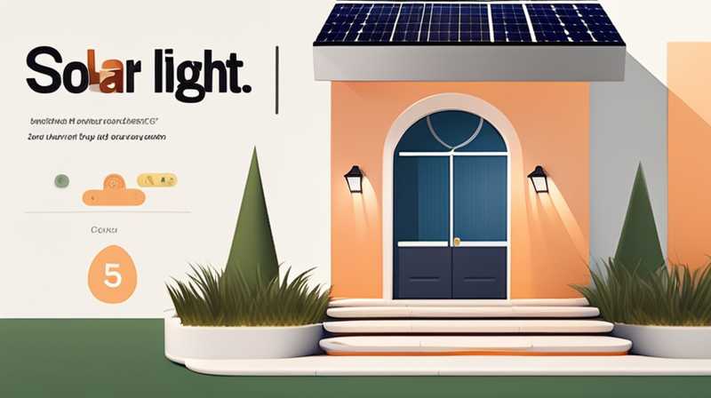 How much does a 5W solar light cost for a villa?