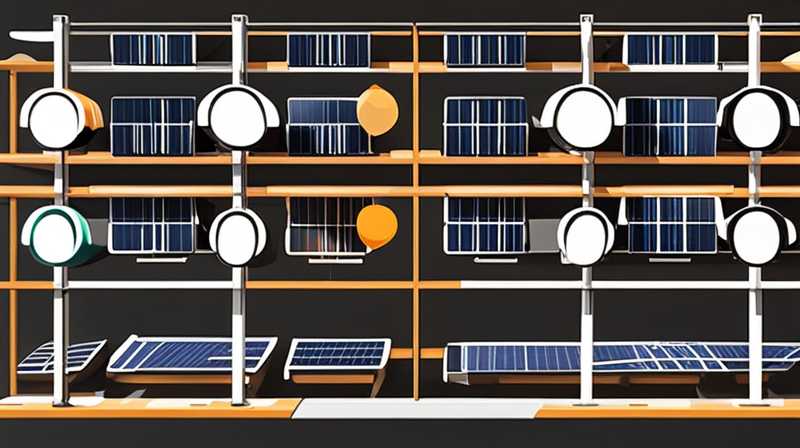 How to install solar light racks for construction sites