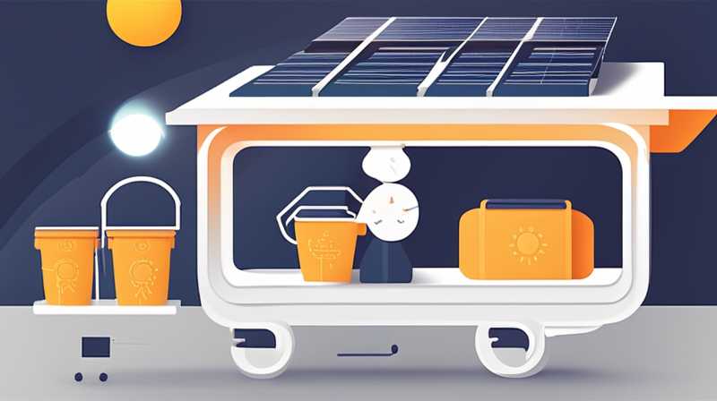 How much does it cost to move a solar bucket?