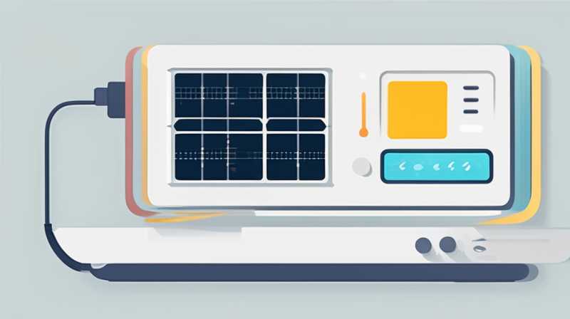 How to plug in and use solar monitor