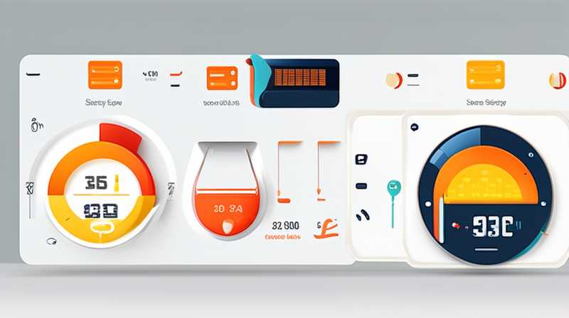 What does the solar meter indicate?