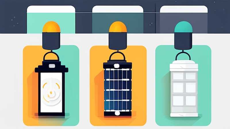 How to turn on and off a portable solar light