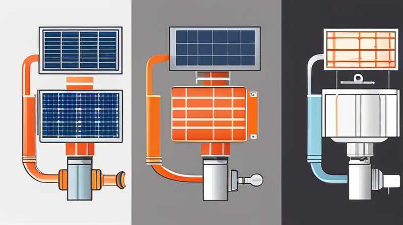 How to connect the float to the solar solenoid valve