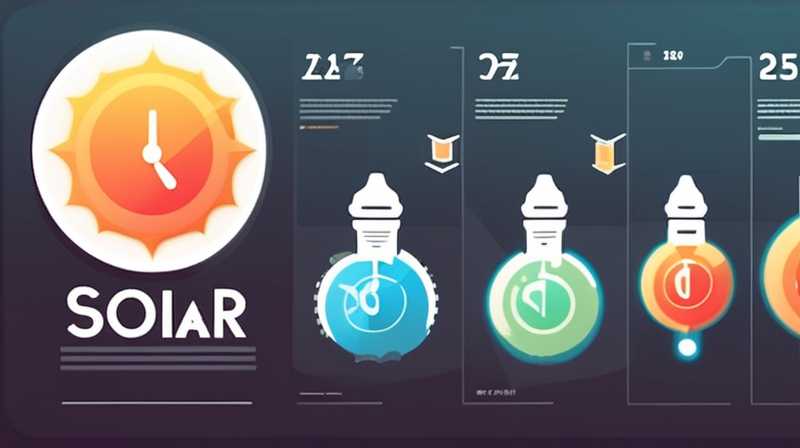 How to set time limit for solar lights