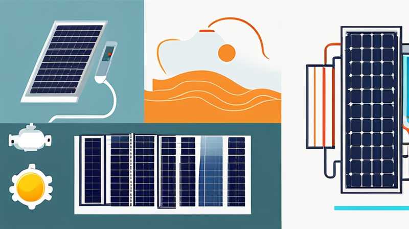 How does solar energy drive a three-phase motor?