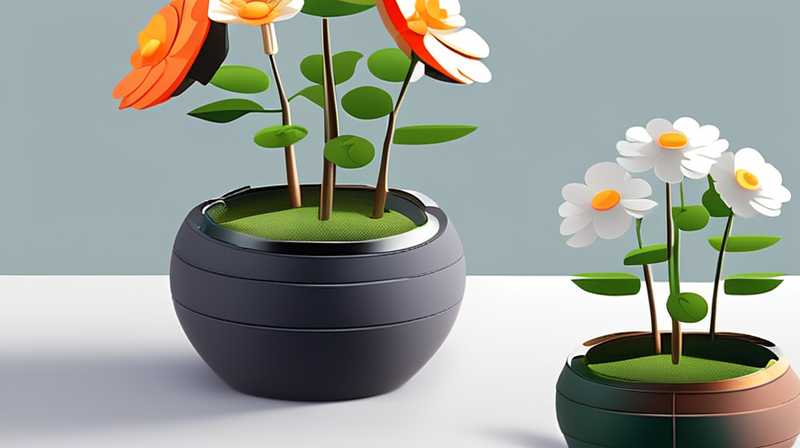 How to disassemble the solar iron flower pot lamp