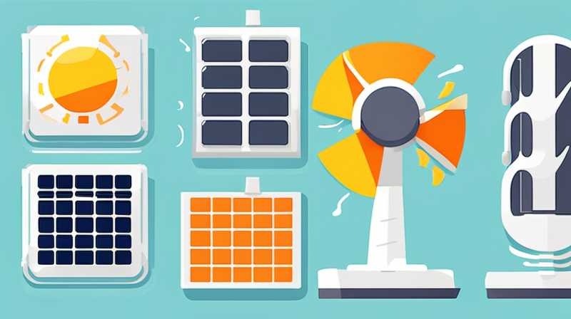 How to convert electric fans into solar energy