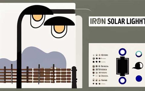 How to connect outdoor iron pole solar lights