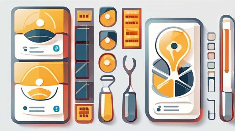 Illustration of how to disassemble and assemble solar energy