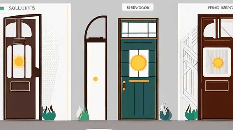 How to install solar lights hanging at the door