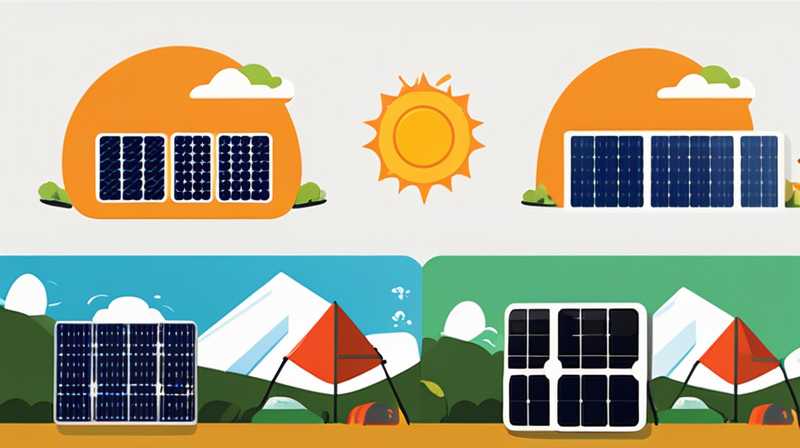 How much power do camping solar panels have?