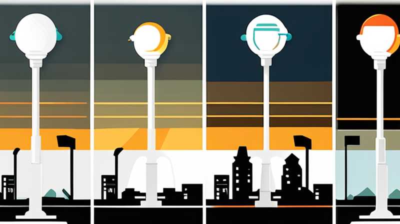 How much do solar street lights usually have?