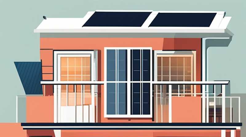 What solar light panels should be installed on the balcony