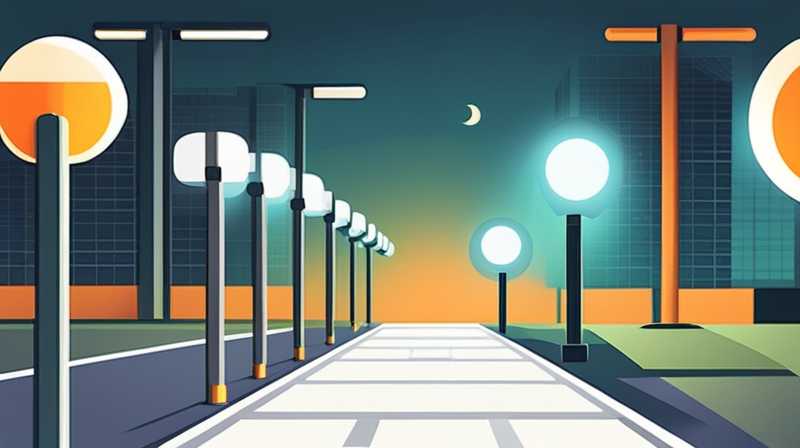 What are the components of solar street lights?