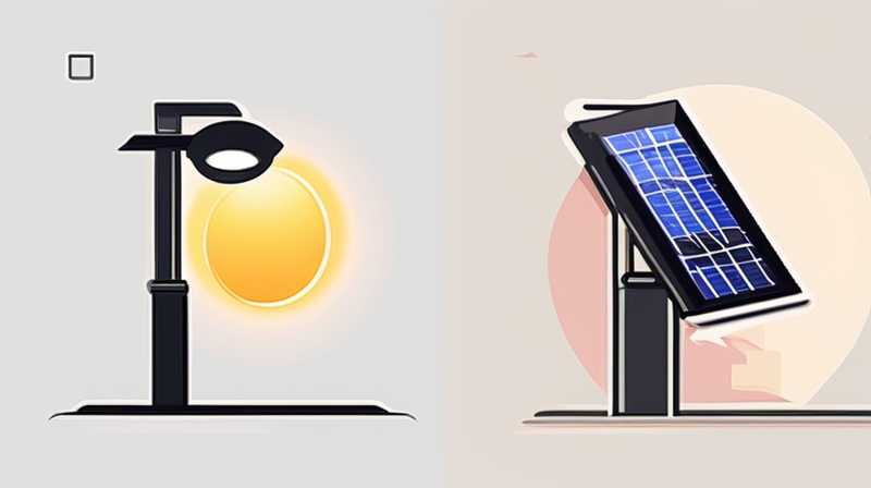 How to turn on the solar powered lamp