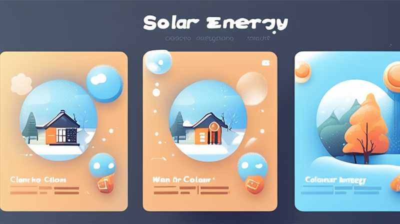 How to clean up solar energy in winter