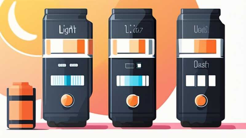 How many volts of battery does a solar powered light use?