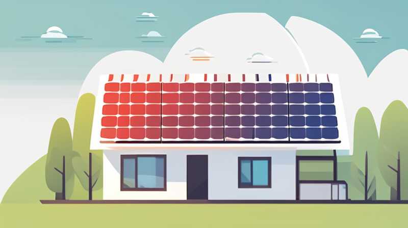 How to fix solar energy to the roof of a flat house