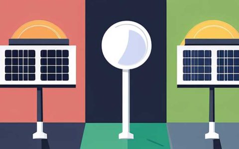 How many watts does a street light with 4 solar panels have?