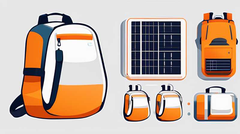 How to attach solar panels to backpacks