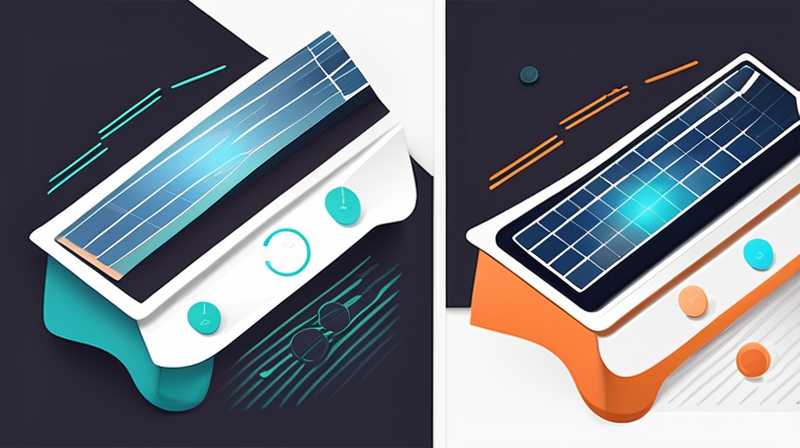 How to connect solar energy to the display