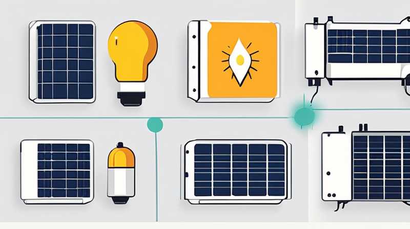 Why is the capacitor connected to solar energy?