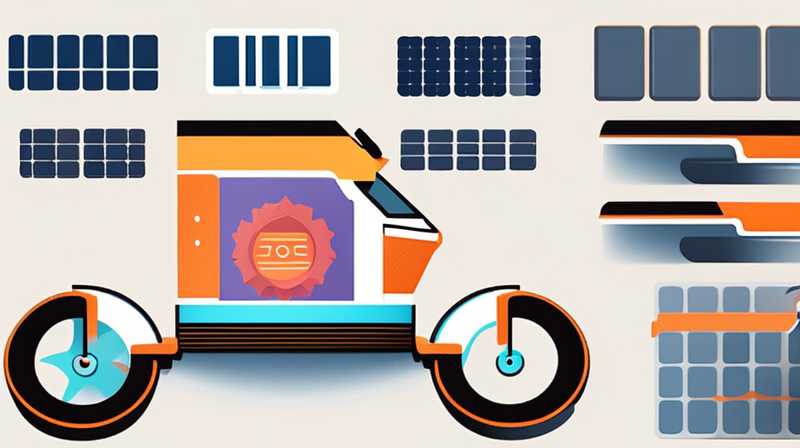 How much does it cost to charge a tricycle with solar energy?