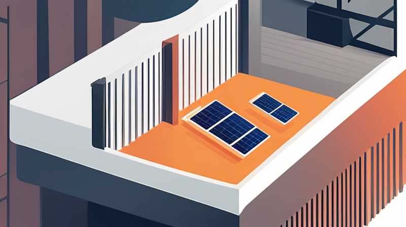 How to arrange the balcony with solar energy