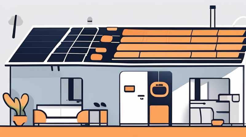 How to install solar panels downstairs