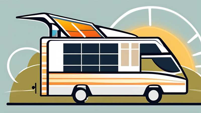 How many watts of solar energy on the roof of a motorhome