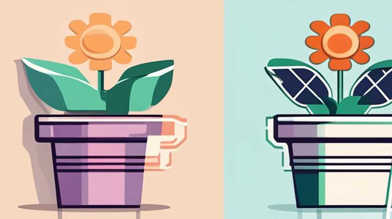 What are the functions of solar flower pots?