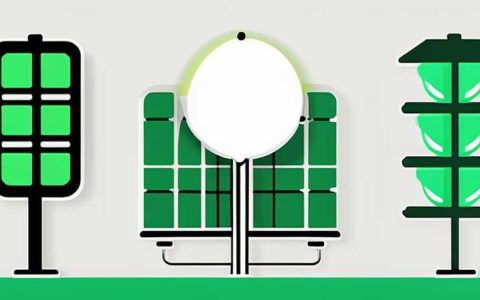 What does the green light of solar street light mean?