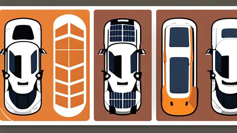 How to connect the power of solar panels to the car