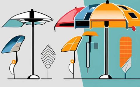 How to disassemble an outdoor solar umbrella