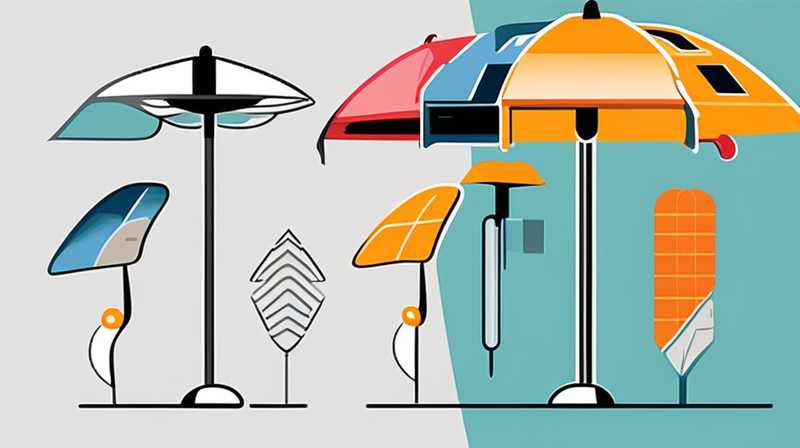 How to disassemble an outdoor solar umbrella