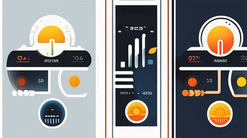 How to use the solar temperature control display