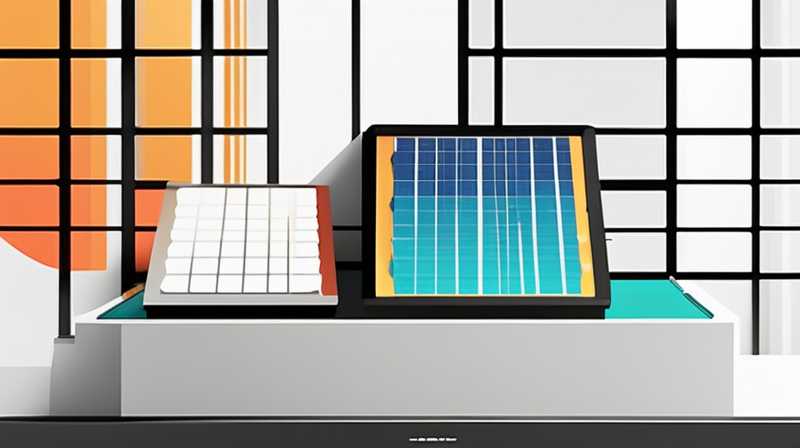 How to stick solar panels on the back of glass