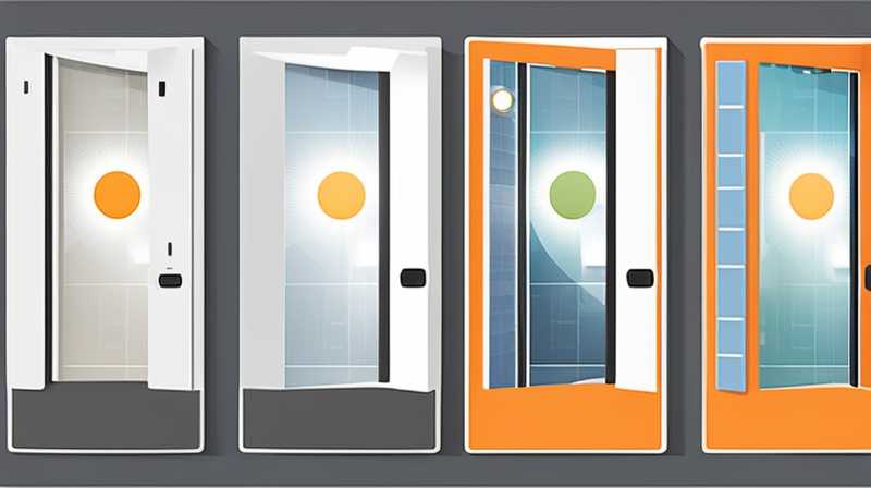 How to open the solar door