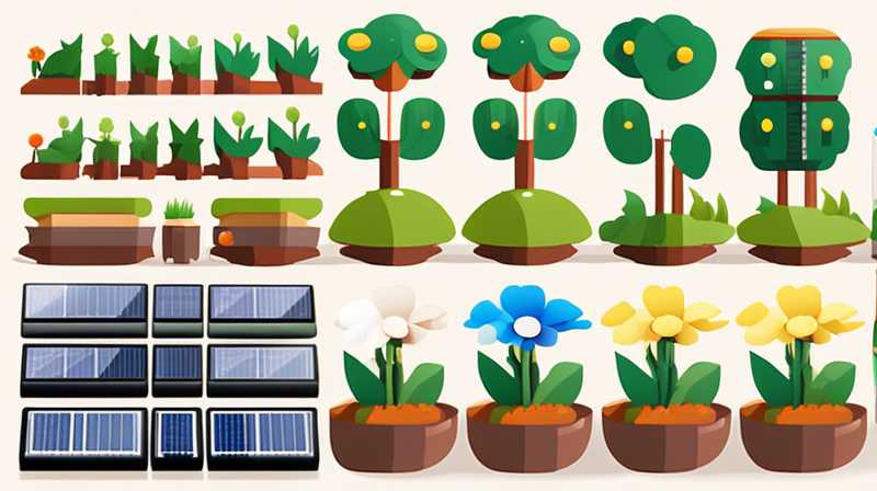 What flowers should be planted under solar panels?