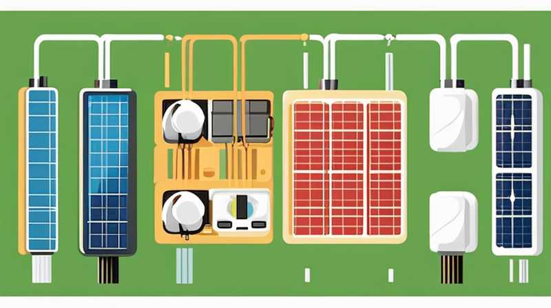 How to connect the four wires of solar energy