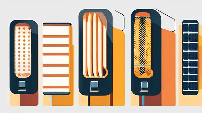 What insulation materials are used for solar tubes?