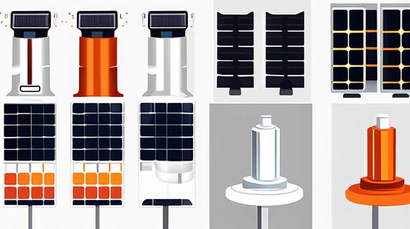 How to disassemble the solar panel of the pillar lamp