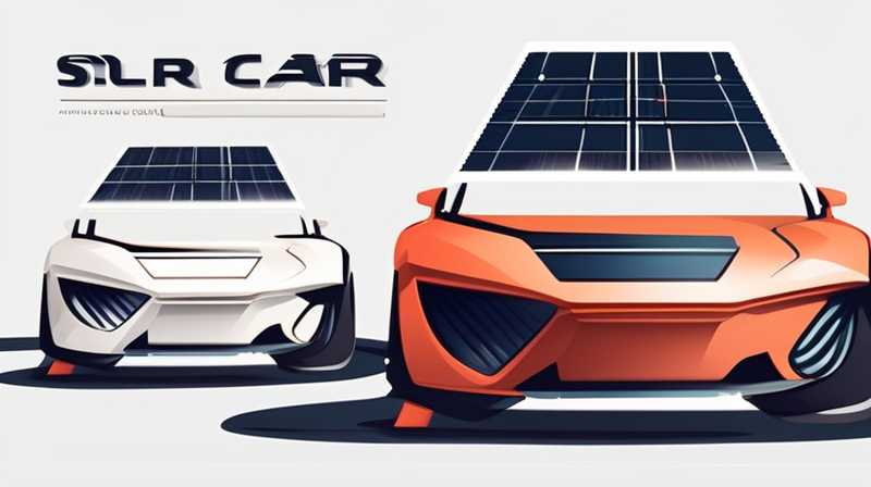 What sports car has a solar panel on the roof?